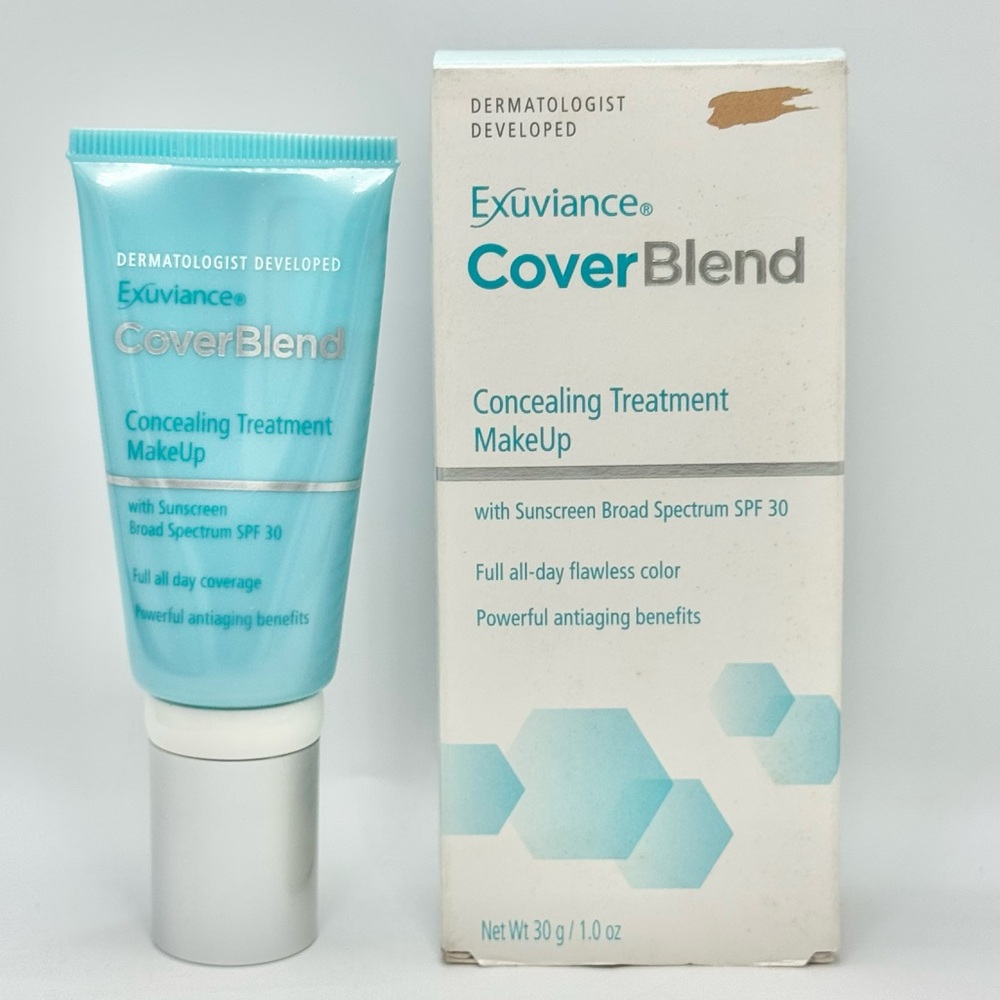 Exuviance CoverBlend Concealing Treatment Makeup - Terracotta Sand - 1 fl. oz.